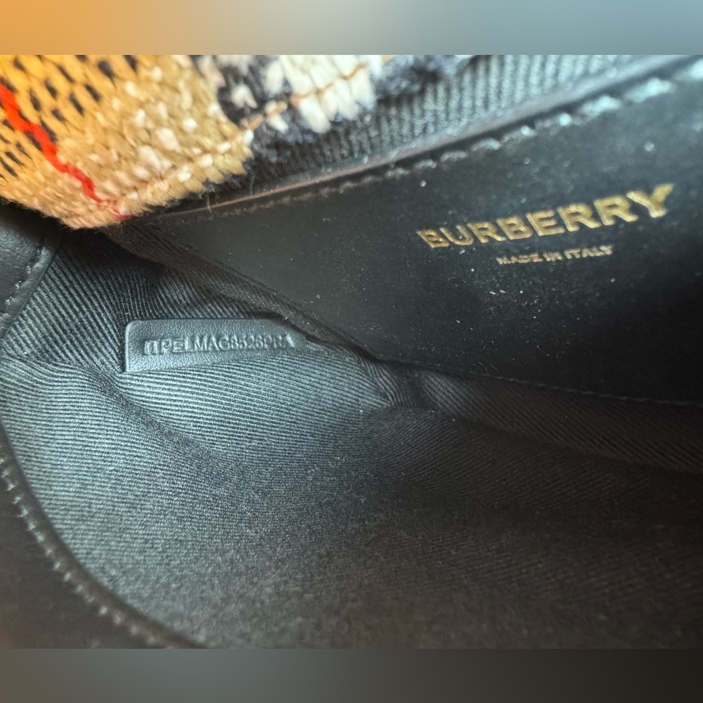 NEW🔥BURBERRY Mini Lola Woven Check Bag - Picture 15 of 16